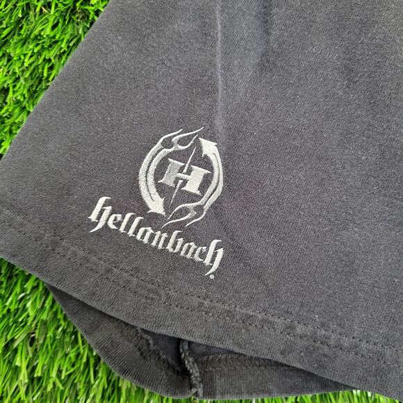 Scary Clown Shirt XL 23x27 Faded Black Hellanbach - Picture 6 of 16